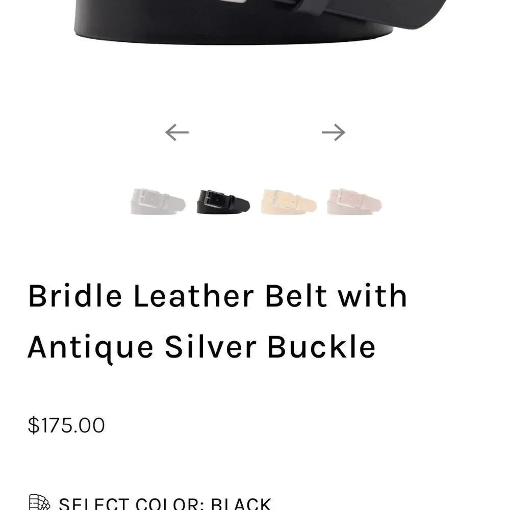 W. Kleinberg Black Leather Belt with Timeless Elegance